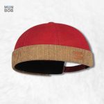 Bonnet Miki rouge style Breton pour une touche maritime