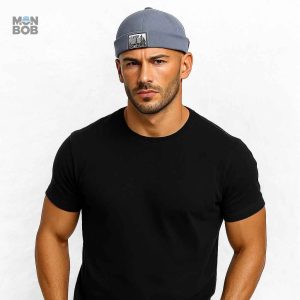 Accessoire tendance, Bonnet Miki en denim bleu