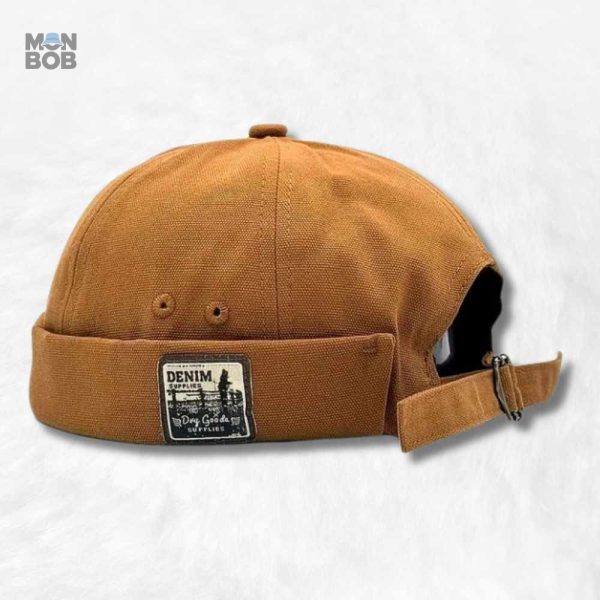 Bonnet Miki Denim Moutarde, accessoire tendance pour l'hiver