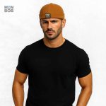 Bonnet Miki en denim, couleur moutarde éclatante