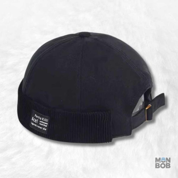 Bonnet Miki Gamer Noir en tissu doux et confortable
