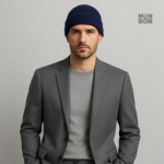 Bonnet de couleur navy, parfait pour l'hiver