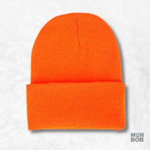 Bonnet orange fluo pour un style audacieux et tendance
