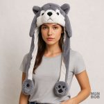 Accessoire amusant avec oreilles de loup qui bougent