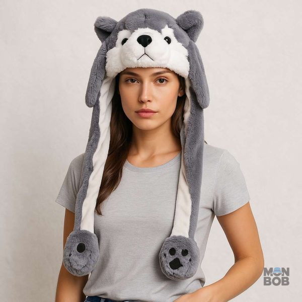 Accessoire amusant avec oreilles de loup qui bougent