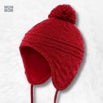 Bonnet Péruvien Rouge pour Enfant en laine chaude