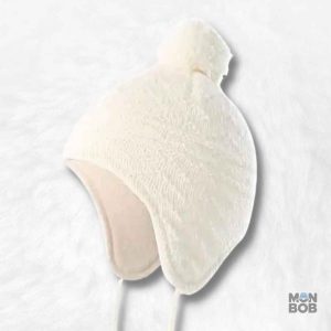 Bonnet péruvien blanc pour enfant, accessoire tendance