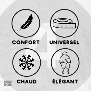 Accessoire chaud rouge avec fourrure douce