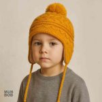 Accessoire enfant : bonnet péruvien jaune, confort et originalité