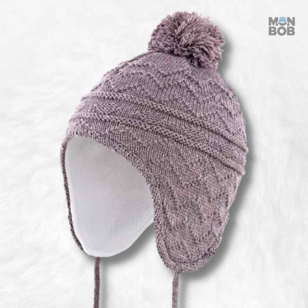 Bonnet Péruvien Mauve Enfant, style coloré et chaleureux