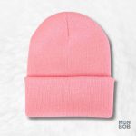 Bonnet Rose Pâle en laine douce et confortable