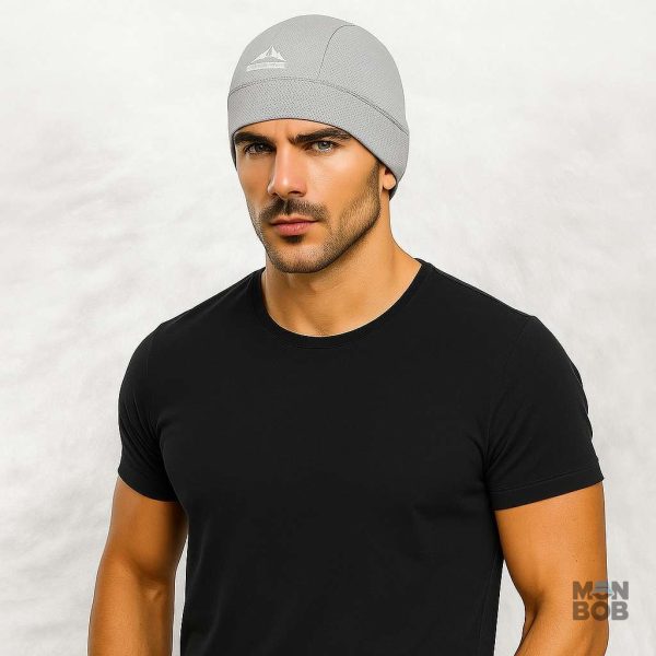 Bonnet gris clair idéal pour les activités sportives