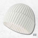 Bonnet tricot blanc pour un style élégant et chaleureux