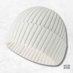 Bonnet tricot blanc pour un style élégant et chaleureux