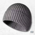 Bonnet tricot gris pour un style confortable et tendance