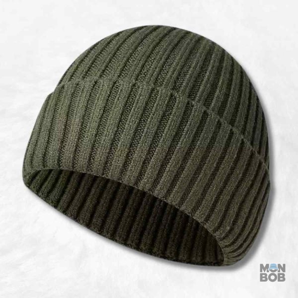 bonnet-tricot-kaki-1 Bonnet tricot kaki pour un look tendance et chaleureux