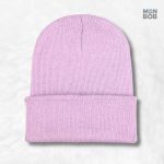 Bonnet femme violet, accessoire tendance pour l'hiver