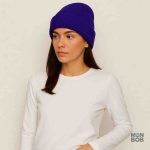 Bonnet violet pour femme, confort et chaleur assurés