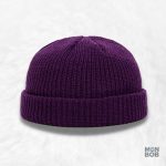 Bonnet violet pour homme, accessoire tendance et chaleureux