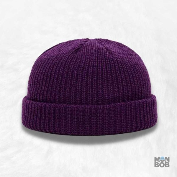 Bonnet violet pour homme, accessoire tendance et chaleureux