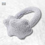 Cache oreille en gris avec motif étoile stylisé