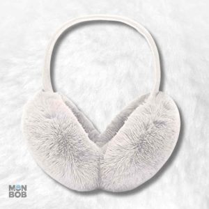 Cache oreille en fourrure blanche pour un style chic et chaleureux