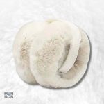 Cache oreille fourrure douce et confortable, couleur blanche