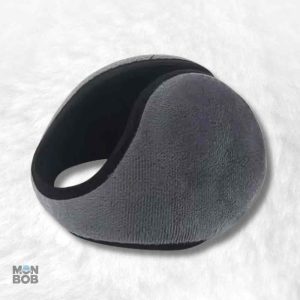 Cache oreilles gris pour homme, accessoire hivernal élégant