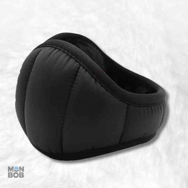 Cache oreille homme hiver noir pour protéger du froid