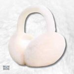 Cache oreille moumoute blanc confortable et chaud