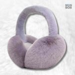 Cache oreille moumoute gris confortable pour l'hiver