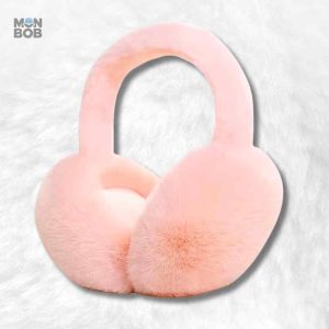 Cache oreille moumoute rose confortable et tendance