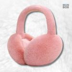 Cache oreille moumoute rose bonbon pour un look tendance et douillet