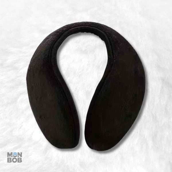 Cache oreille polaire noir pour protéger les oreilles du froid