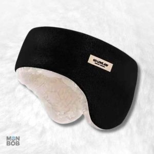 Cache oreille noir pour se protéger du froid