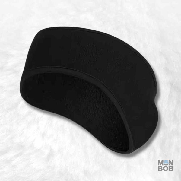 Cache oreille running noir pour protéger du froid lors des activités extérieures