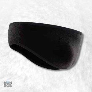 Cache oreille ski noir, accessoire de protection contre le froid