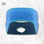 Cache oreille sport femme bleu pour activités en extérieur