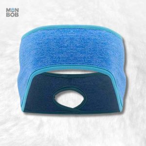 Cache oreille sport femme bleu pour activités en extérieur