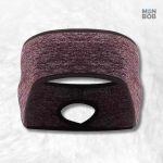 Cache oreille sport femme marron pour protection et confort
