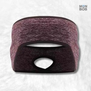 Cache oreille sport femme marron pour protection et confort
