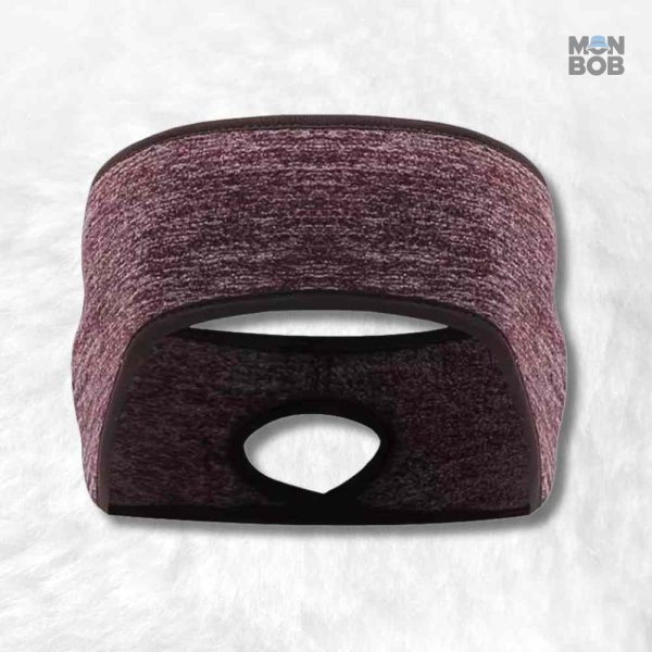Cache oreille sport femme marron pour protection et confort
