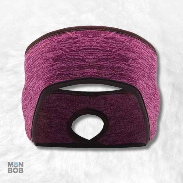 Cache oreille sport femme mauve pour protéger du froid
