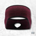 Cache oreille sport femme rouge pour protection et style