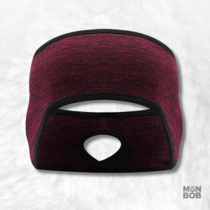 Cache oreille sport femme rouge pour protection et style