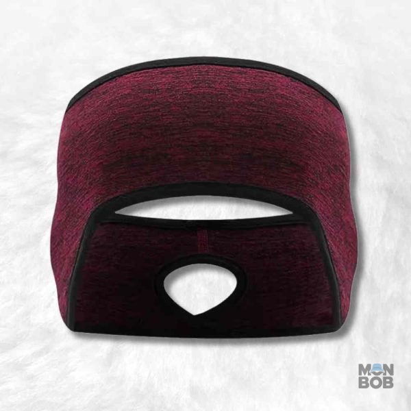 Cache oreille sport femme rouge pour protection et style