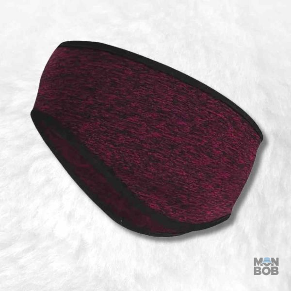 Cache oreille sport rouge pour protection thermique en extérieur