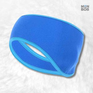Cache oreilles vélo bleu pour protéger du froid