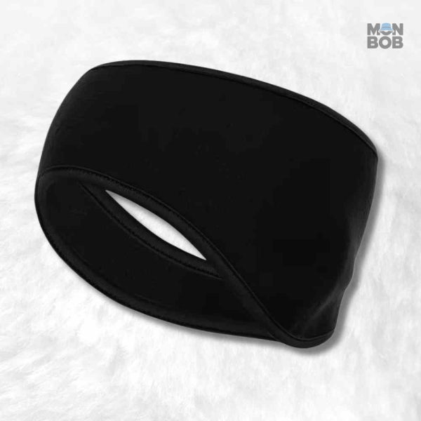 Cache oreille vélo noir pour protection contre le froid