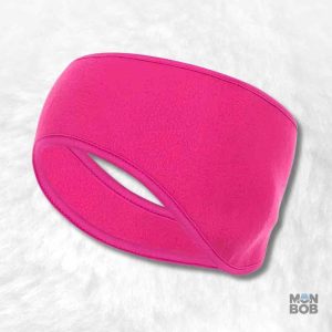 Cache oreille vélo rose pour protection auditive en extérieur